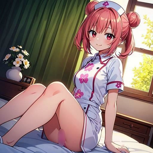ナースの座りパンチラ サンプル3ページ目