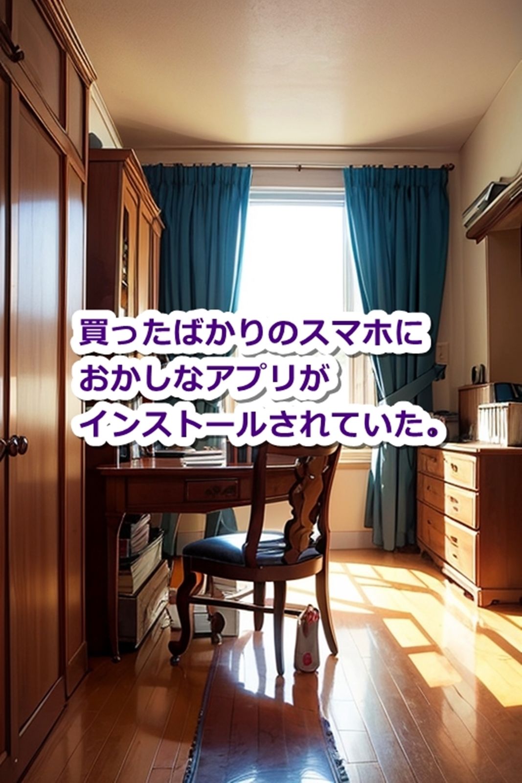 おかしなスマホアプリで「眼鏡っ娘」を【即オチ2コマ】させる話 サンプル1ページ目