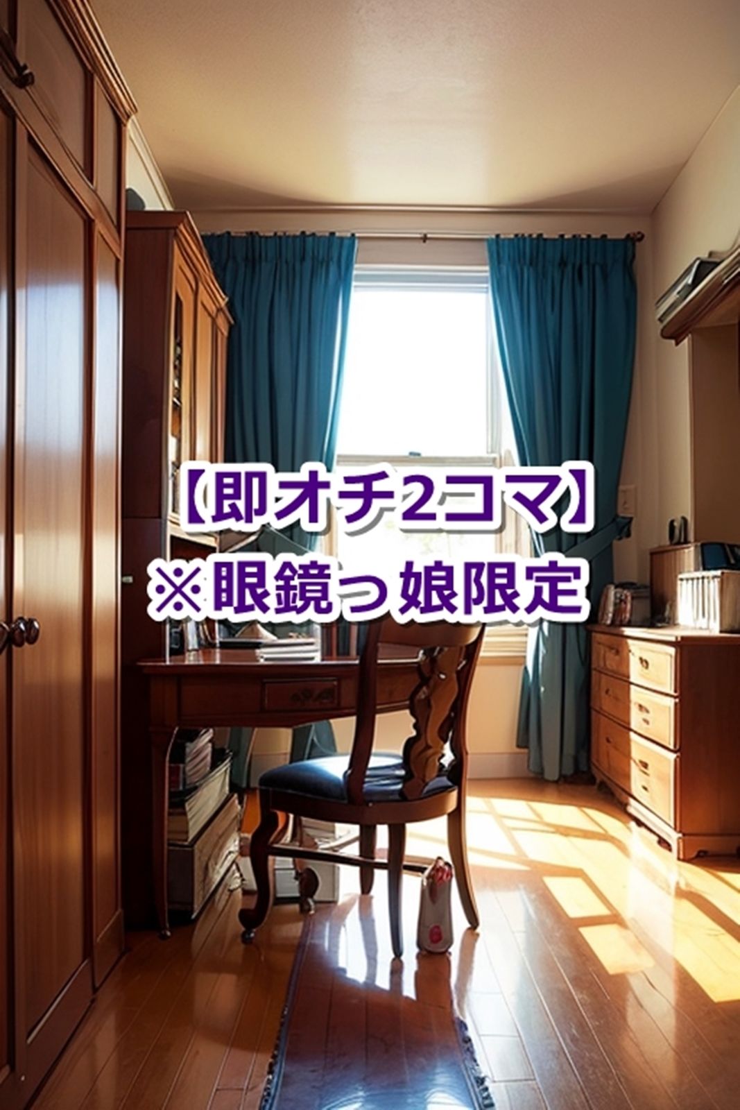 おかしなスマホアプリで「眼鏡っ娘」を【即オチ2コマ】させる話 サンプル2ページ目