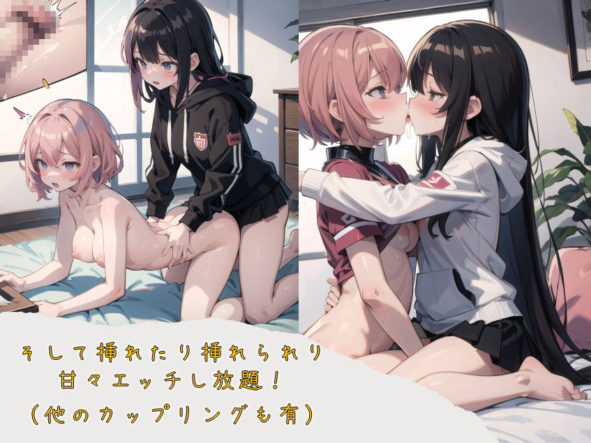 ふた百合えっちCG集！ サンプル4ページ目