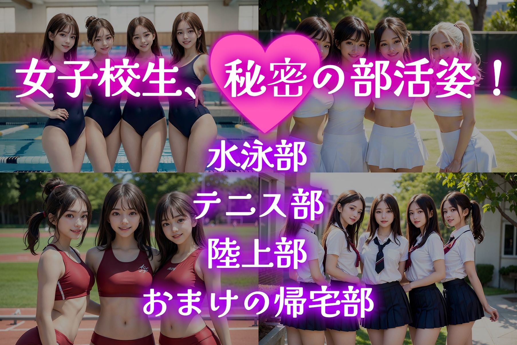 女子校生 エッチな部活姿 サンプル1ページ目