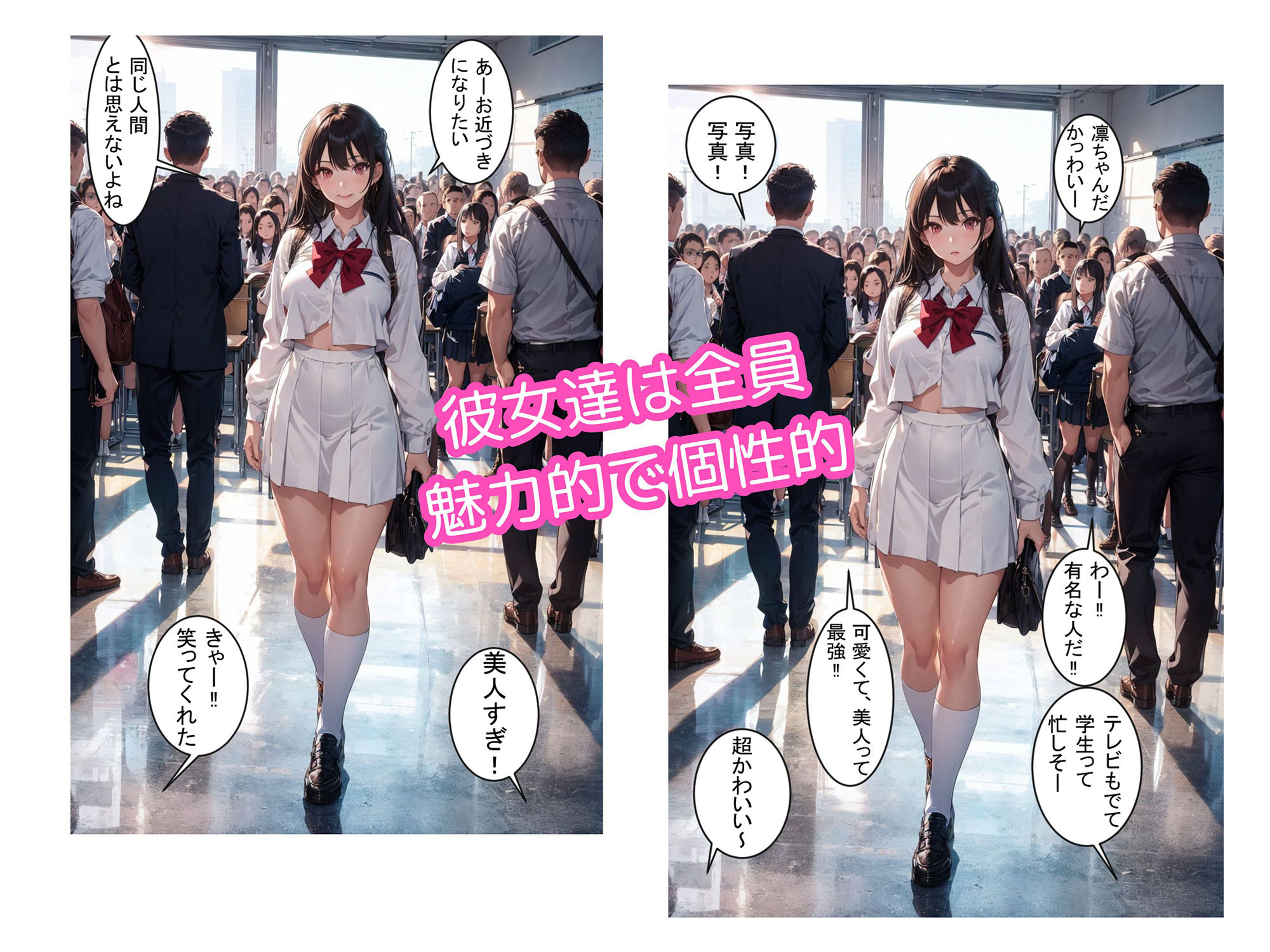 6人の訳アリ女子校生を●す話【セリフ付き】 サンプル3ページ目