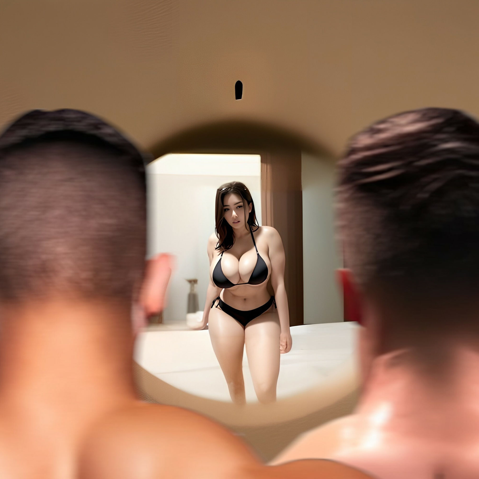 覗かれる人妻 サンプル2ページ目