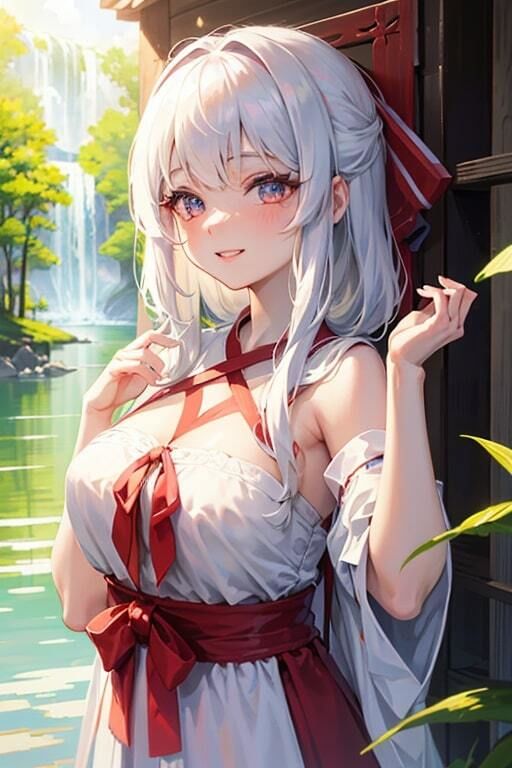 AI生成美女写真集 vol13 神社巫女 サンプル1ページ目