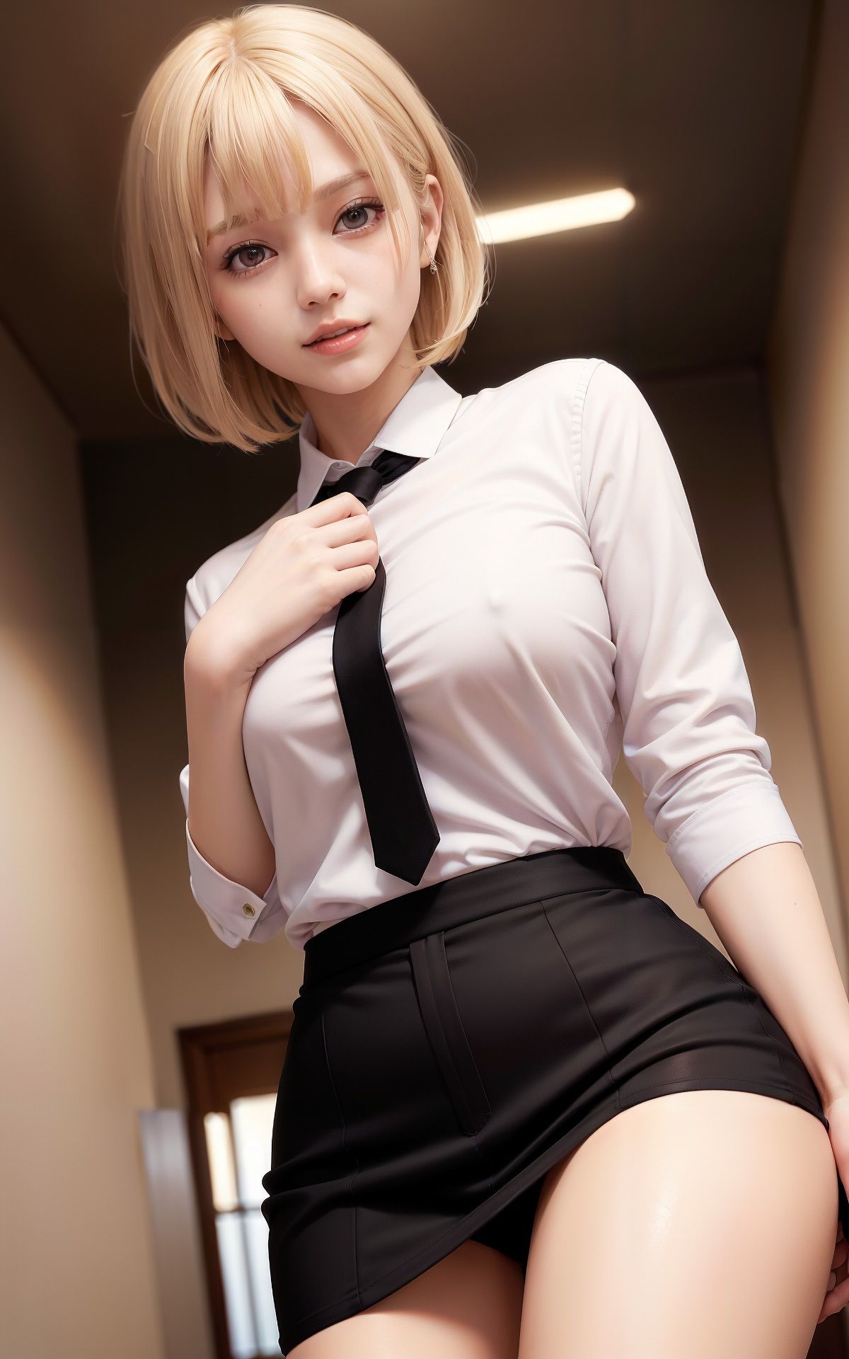 乳首ビンビン着衣ノーブラおっぱいギャル AI生成ヌードグラビアCG集 サンプル3ページ目