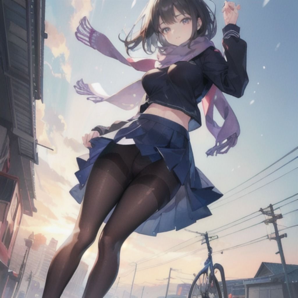 制服少女 黒タイツ編 サンプル2ページ目