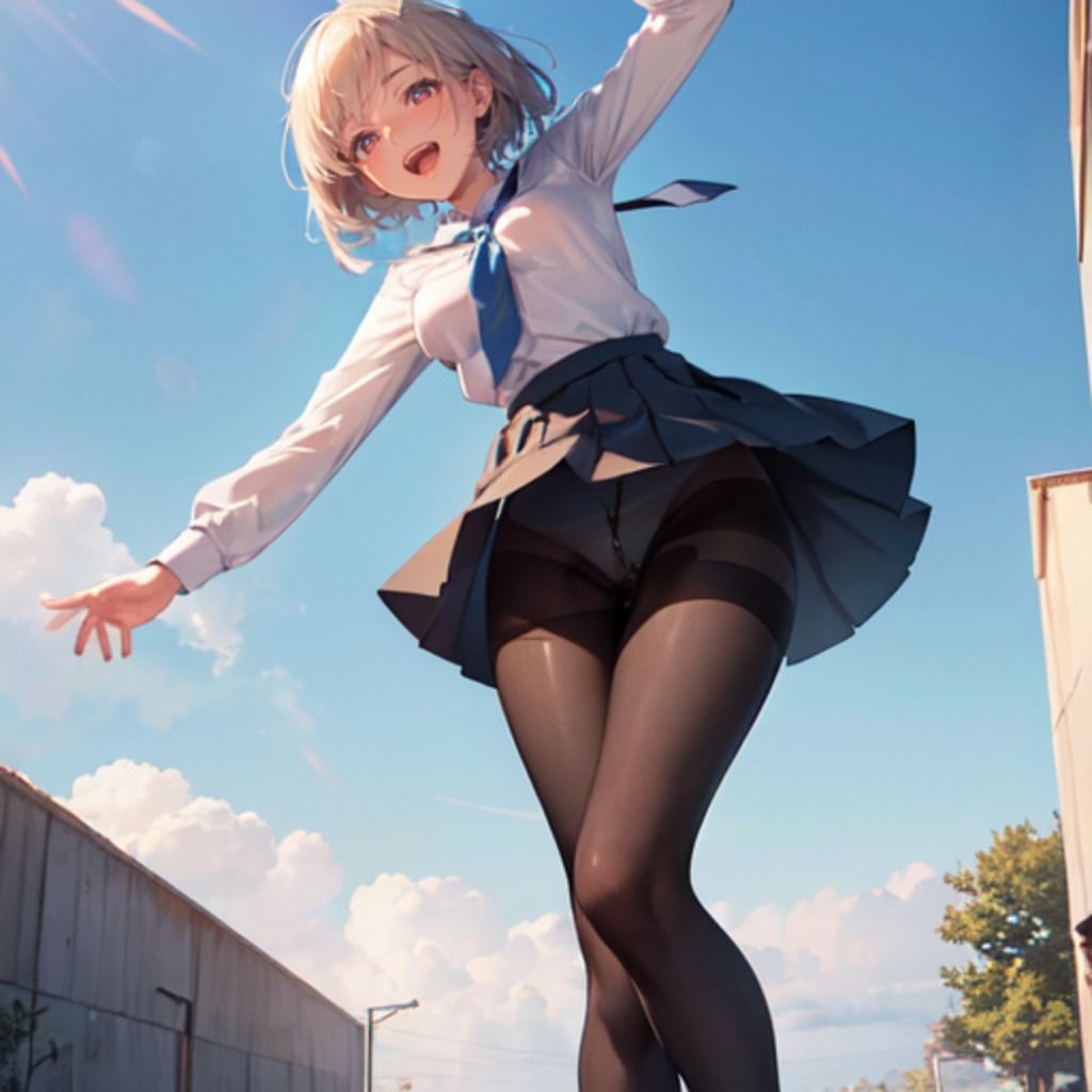 制服少女 黒タイツ編 サンプル3ページ目
