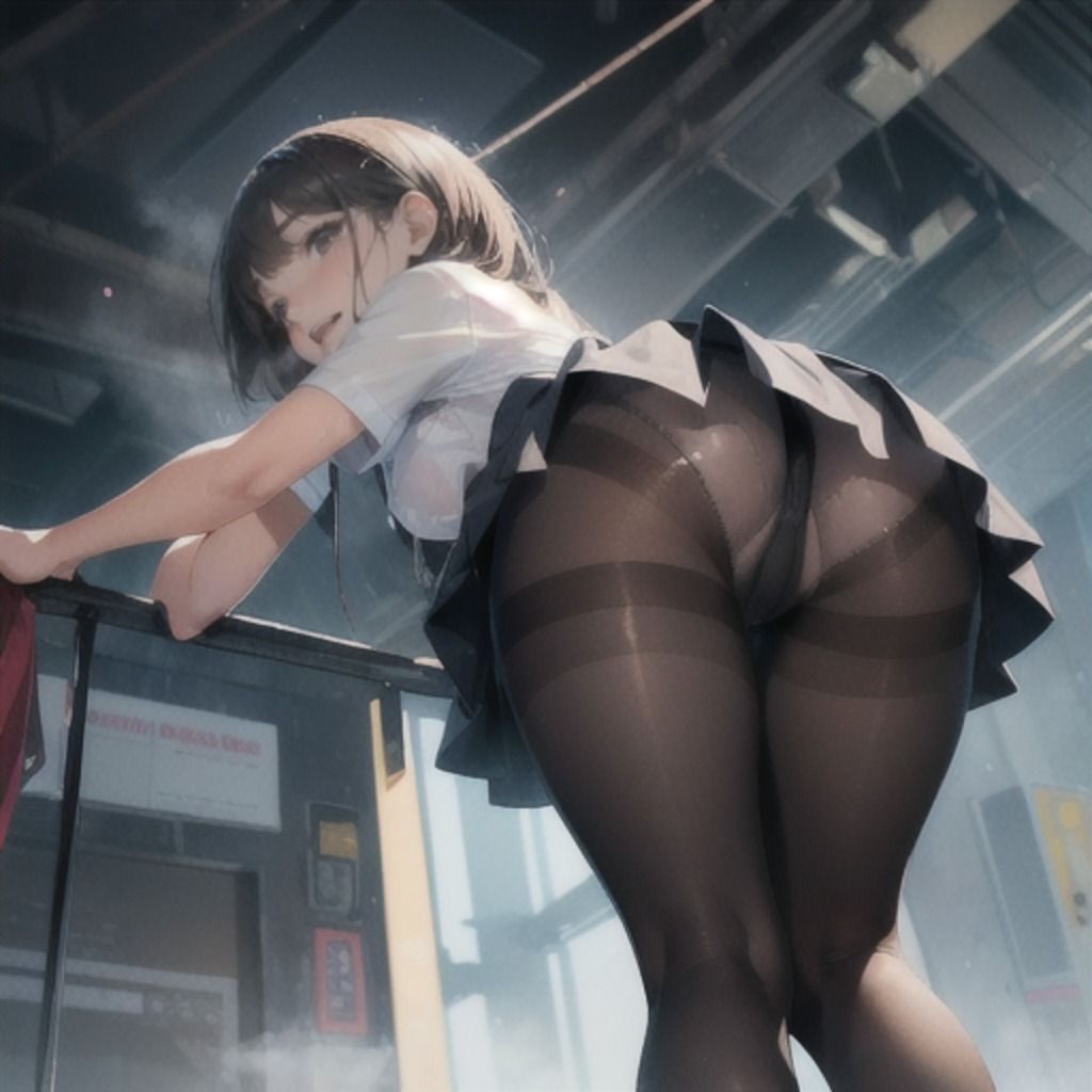 制服少女 黒タイツ編 サンプル4ページ目