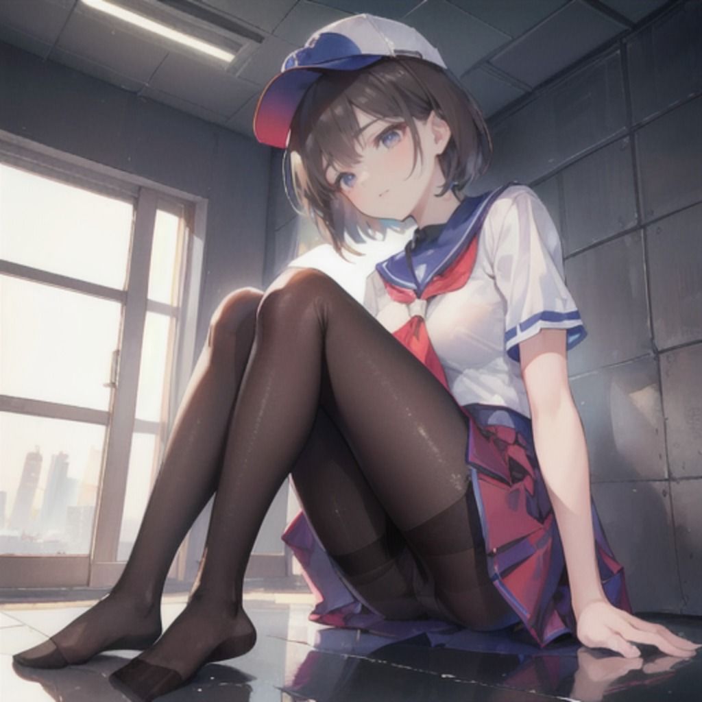 制服少女 黒タイツ編 サンプル8ページ目