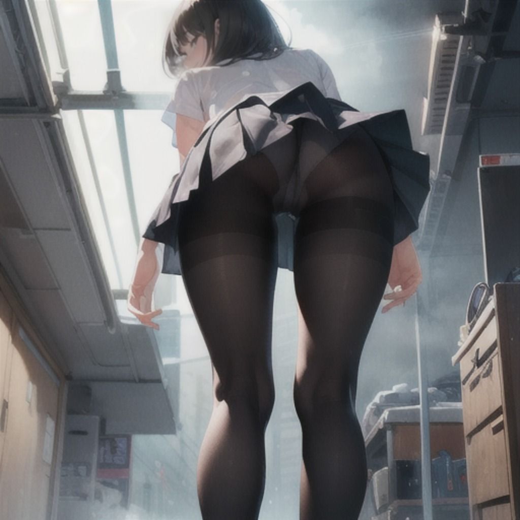 制服少女 黒タイツ編2 サンプル5ページ目
