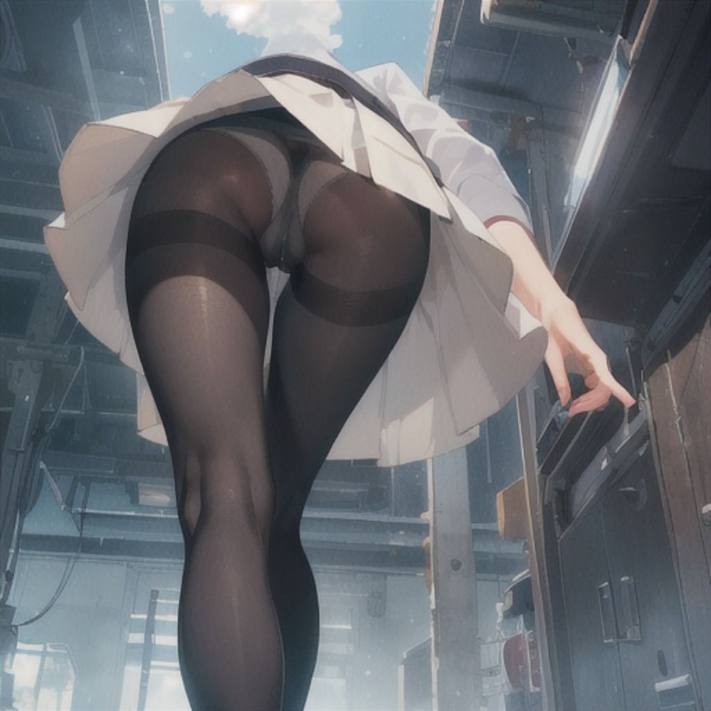 制服少女 黒タイツ編2 サンプル9ページ目