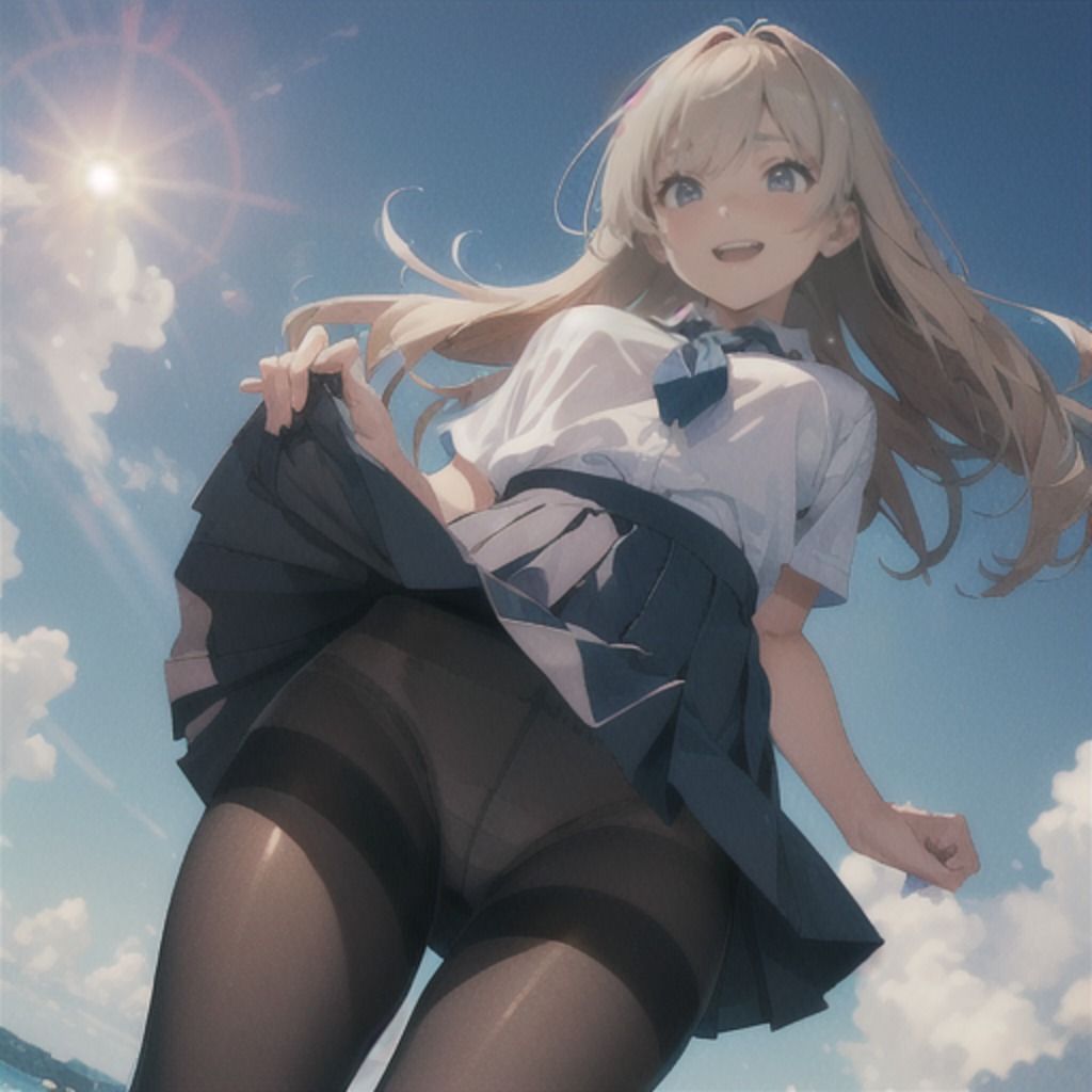 黒タイツを纏った美尻な先輩におパンツ見せてもらいたい サンプル3ページ目