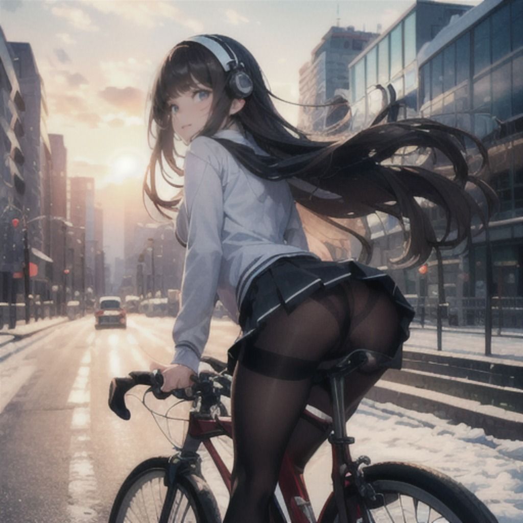 黒タイツを纏った美尻な先輩におパンツ見せてもらいたい サンプル7ページ目