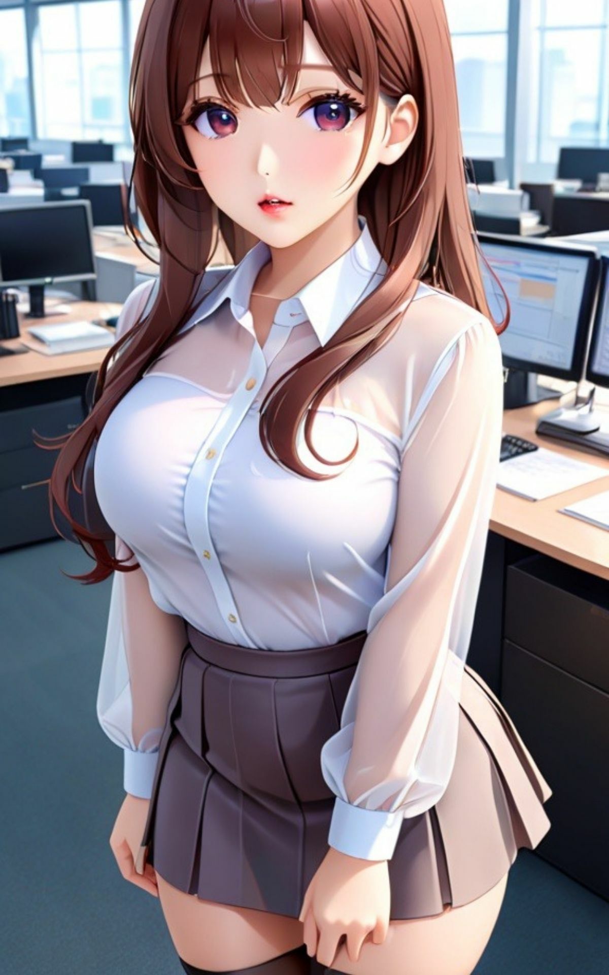 AI美女イラストvol.30新人OLは淫乱ギャル サンプル3ページ目