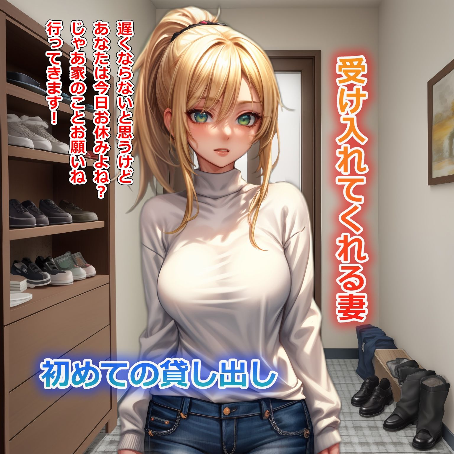 寝取らせ報告〜貸し出し妻子にマゾ射精させて貰うCG集〜 サンプル3ページ目