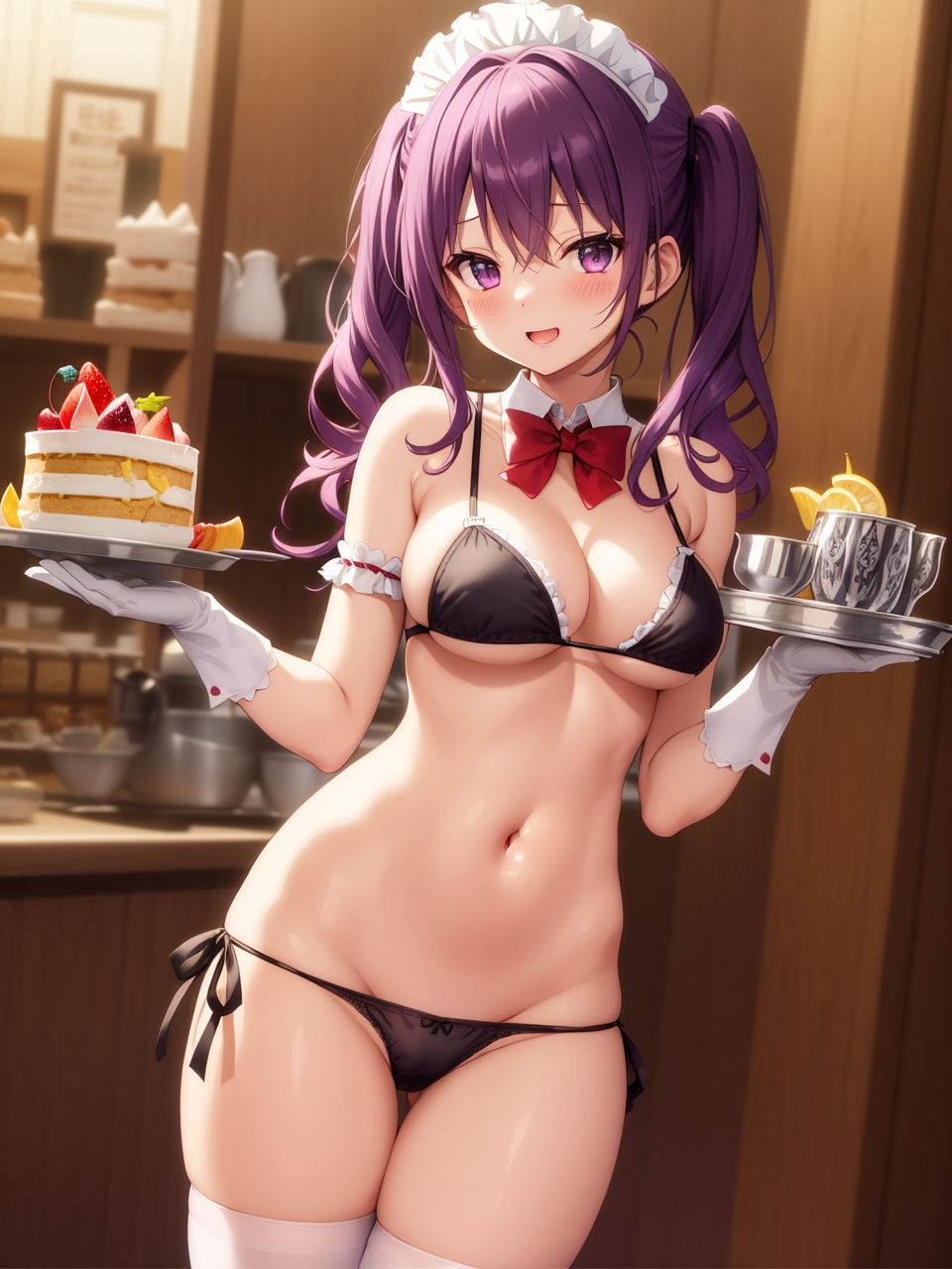 メイドたちの競演お帰りなさいませご主人様〜AIイラスト集〜 サンプル1ページ目