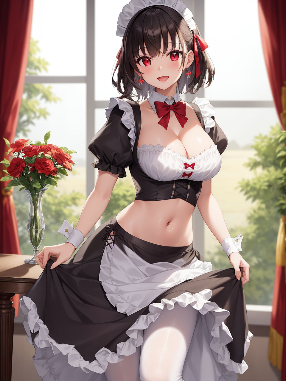 メイドたちの競演お帰りなさいませご主人様〜AIイラスト集〜 サンプル2ページ目