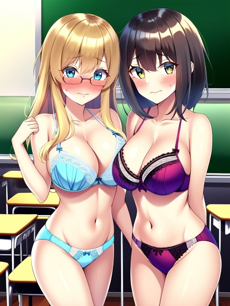 教室で裸にされた生徒＆先生のAIイラスト集 サンプル5ページ目