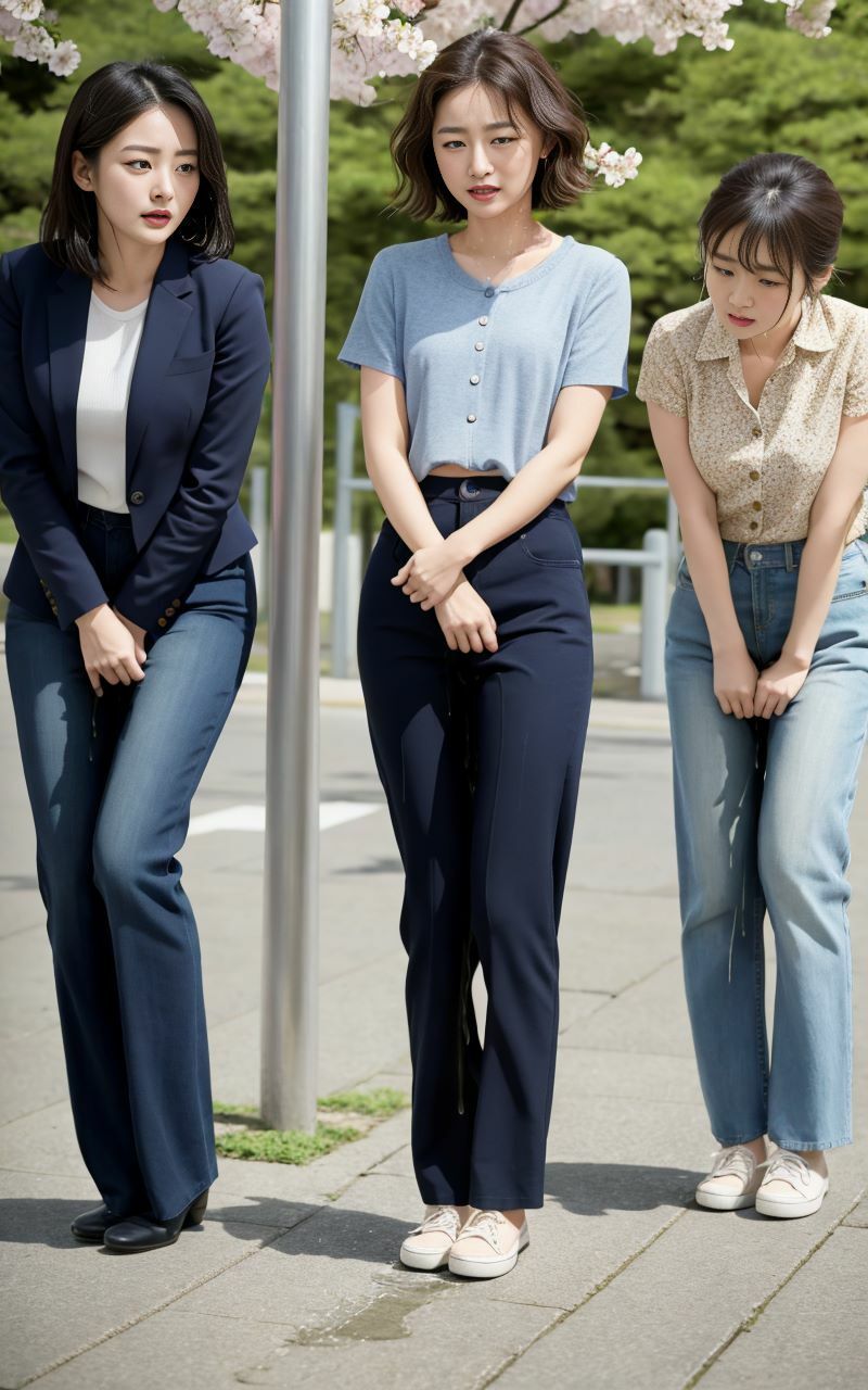 花見会場おもらし サンプル5ページ目