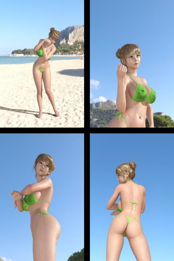 【＋All】『理想の彼女を3DCGで作ります』から生まれたバーチャルアイドル「一ノ瀬廻里（いちのせめぐり）」のグラドル撮影風写真集:Gradol_70 サンプル2ページ目