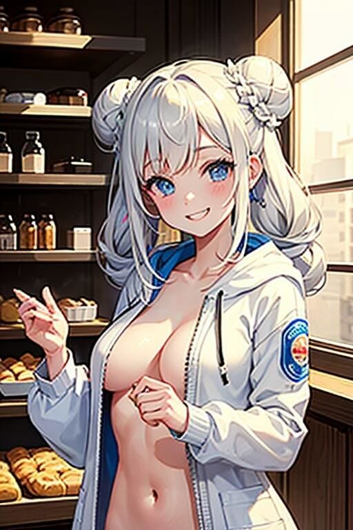 AI生成美女写真集 vol15 パーカー美女 サンプル3ページ目