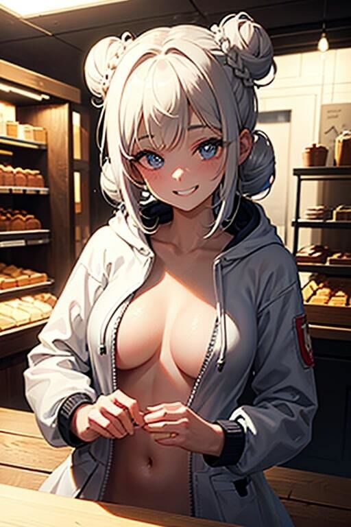 AI生成美女写真集 vol15 パーカー美女 サンプル4ページ目
