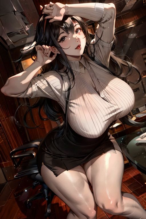 爆乳AIオフィスレディカジュアル1 サンプル9ページ目
