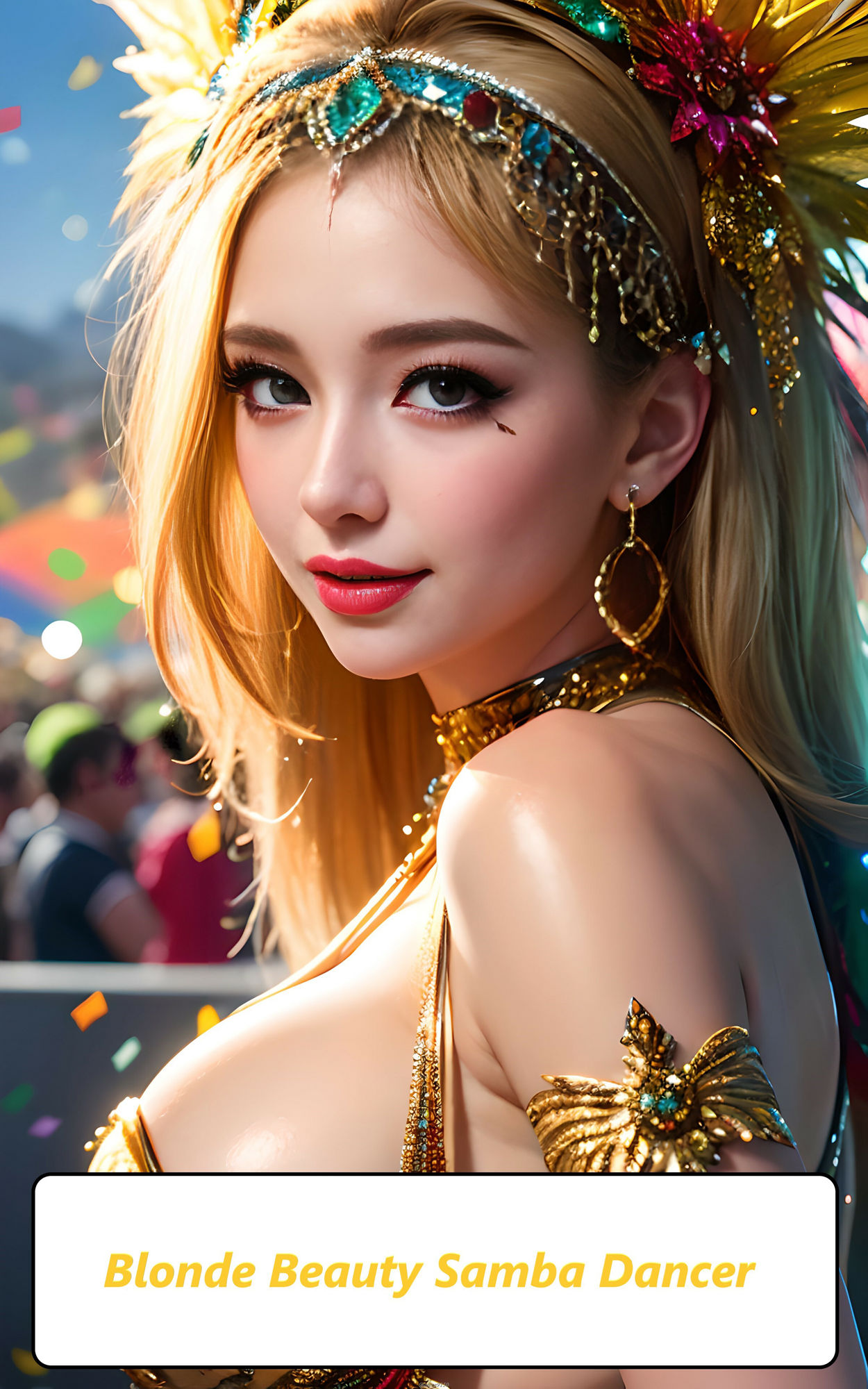 Blonde Beauty Samba Dancer【ブロンド美女サンバダンサー】 サンプル1ページ目