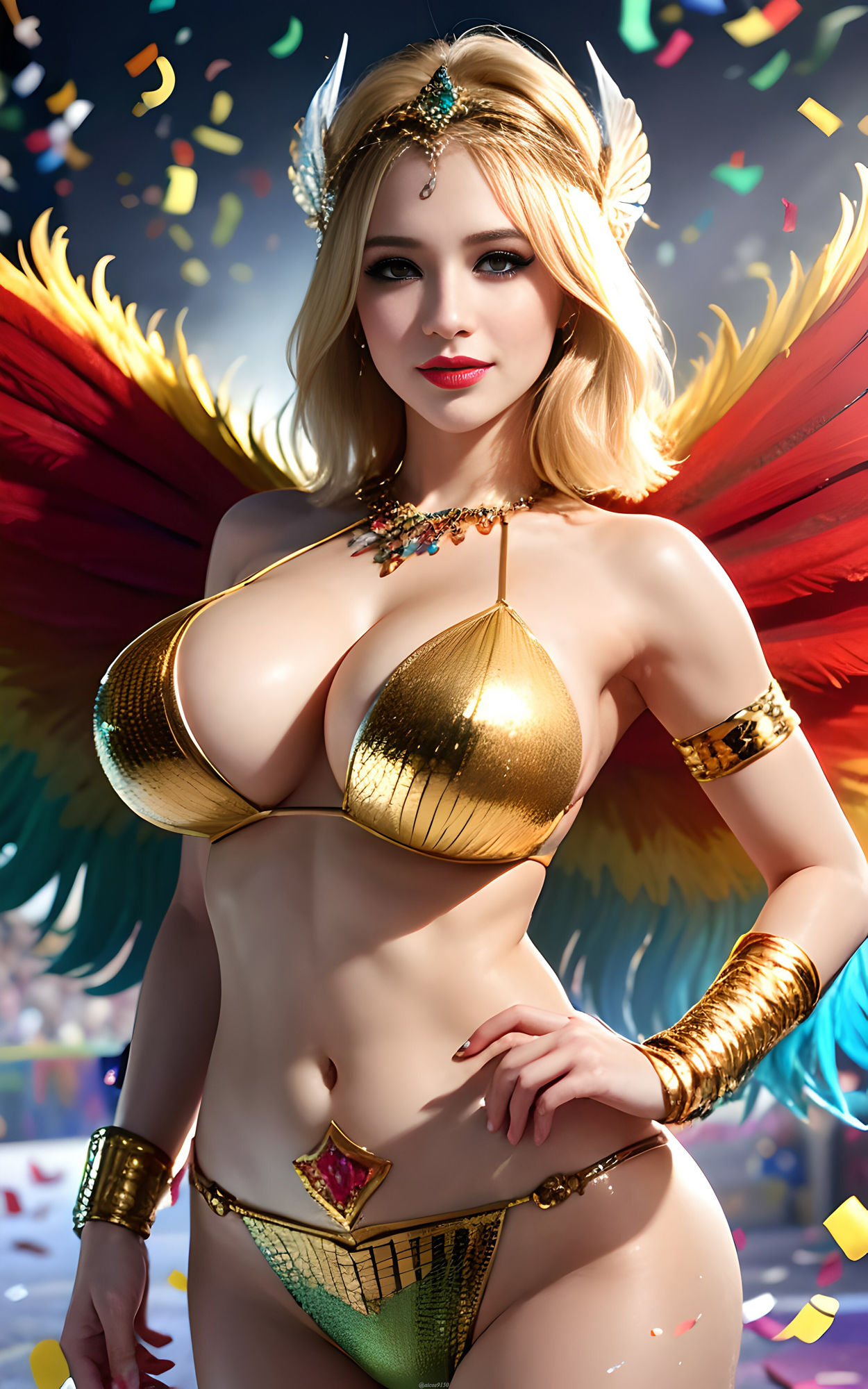 Blonde Beauty Samba Dancer【ブロンド美女サンバダンサー】 サンプル5ページ目