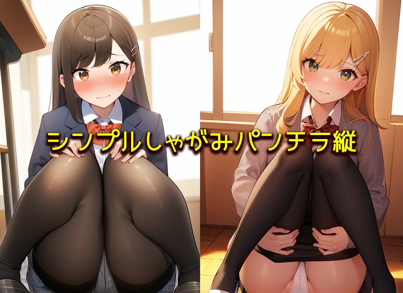 【制服女子のパンスト】黒ストッキングパンチラマニアコレクション サンプル5ページ目