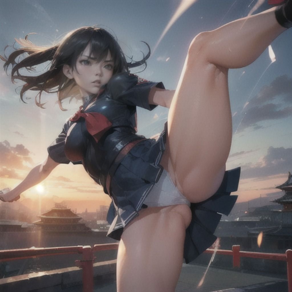 ストリートファイトガール 着衣編 サンプル5ページ目