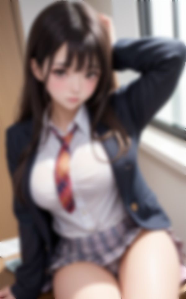 制服美少女の純白パンツが染みてきて... サンプル2ページ目