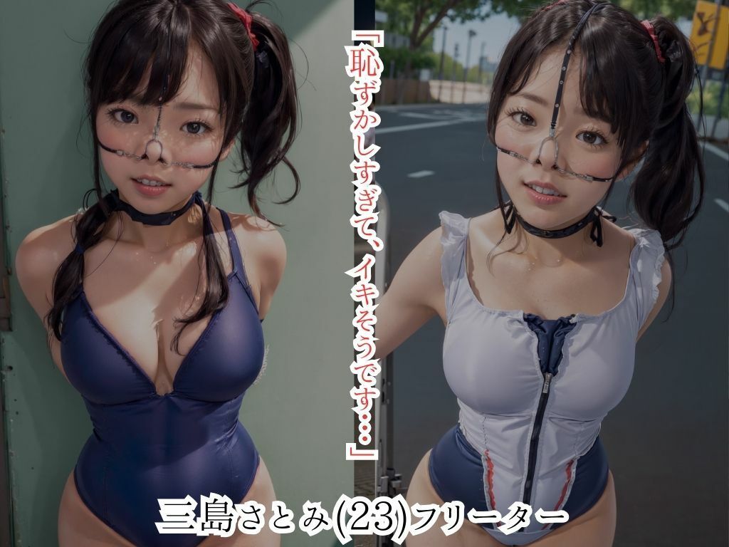鼻フック女〜スク水着衣編〜 サンプル4ページ目