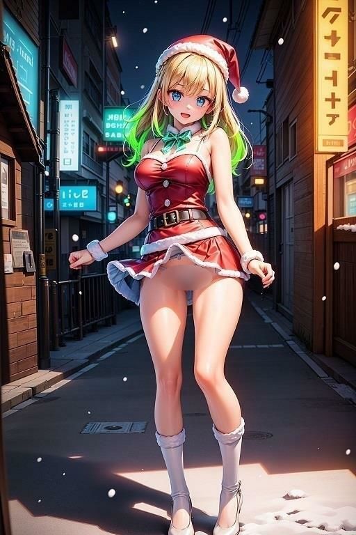 サンタ女子のパンチラ サンプル2ページ目