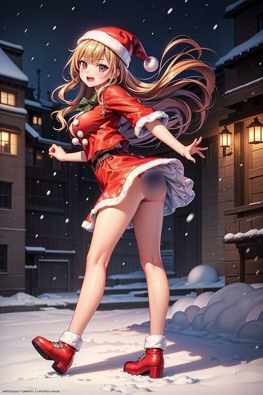 サンタ女子のパンチラ サンプル3ページ目