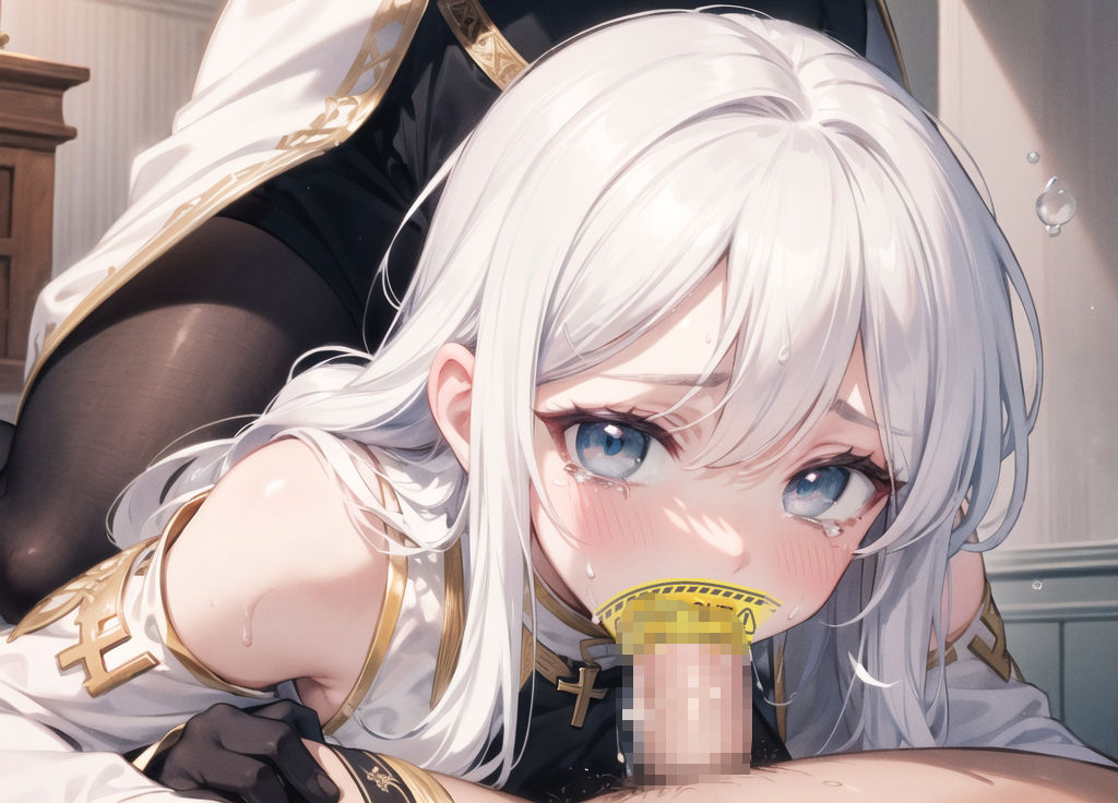 白髪娘を好き放題する画像集【神官編1】 サンプル2ページ目