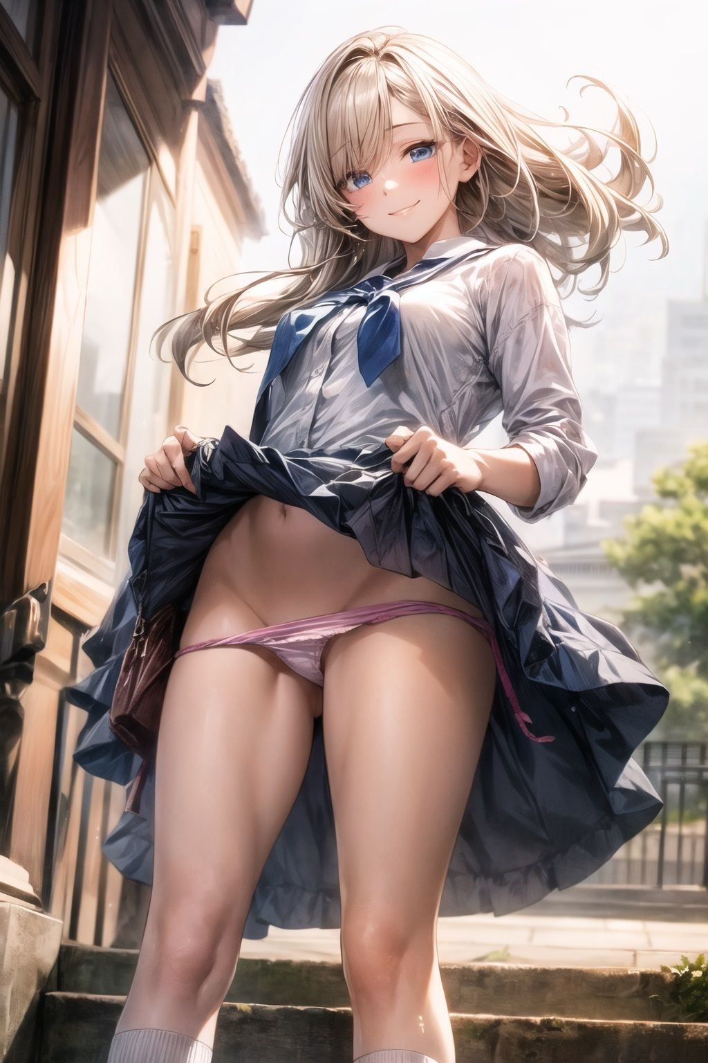 女子校生はゆーわくチャレンジ☆でフォロワーを獲りにいく サンプル1ページ目