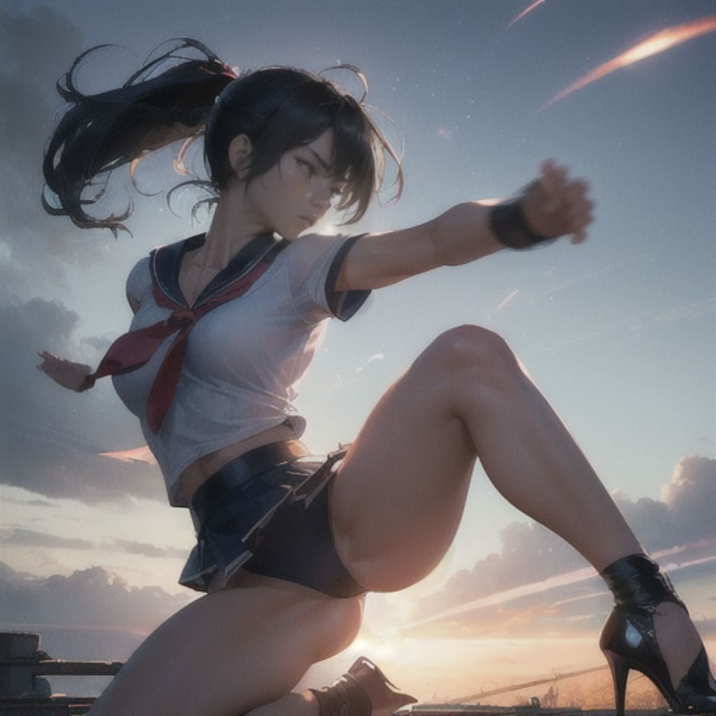 ストリートファイトガール「私よりエロい娘に会いに行く」 着衣編4 サンプル5ページ目