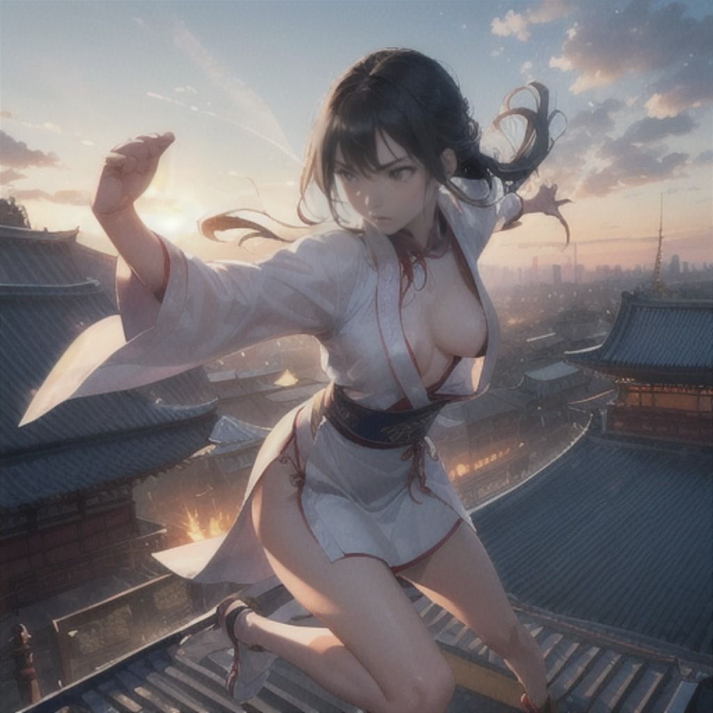 ストリートファイトガール「私よりエロい娘に会いに行く」 着衣編5 サンプル4ページ目