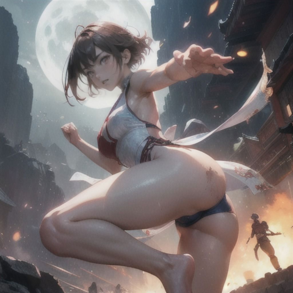 ストリートファイトガール「私よりエロい娘に会いに行く」 着衣編5 サンプル9ページ目
