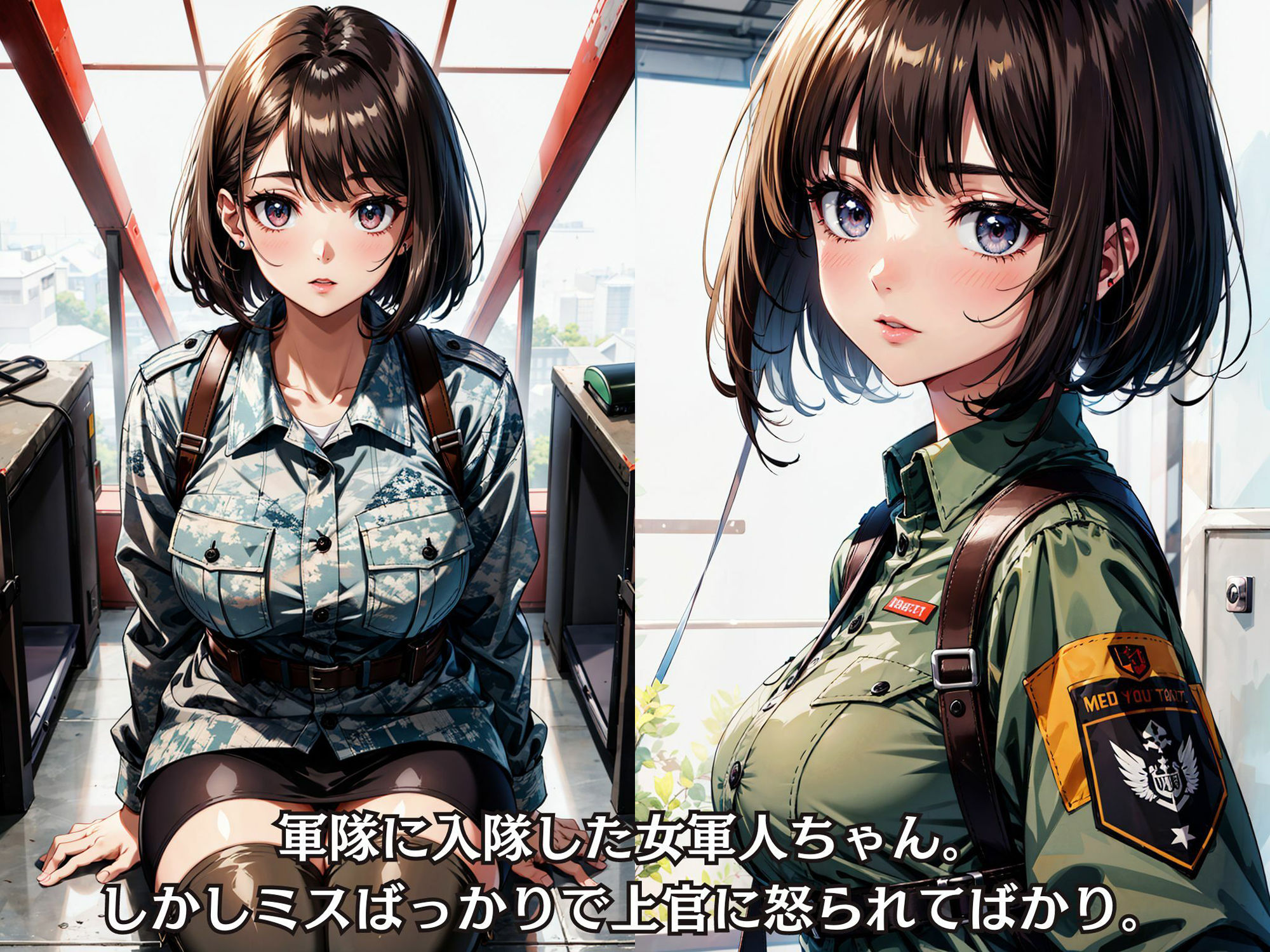 性欲処理任務につく女軍人ちゃんの日常〜上官命令に逆らえず肉便器堕ち サンプル2ページ目