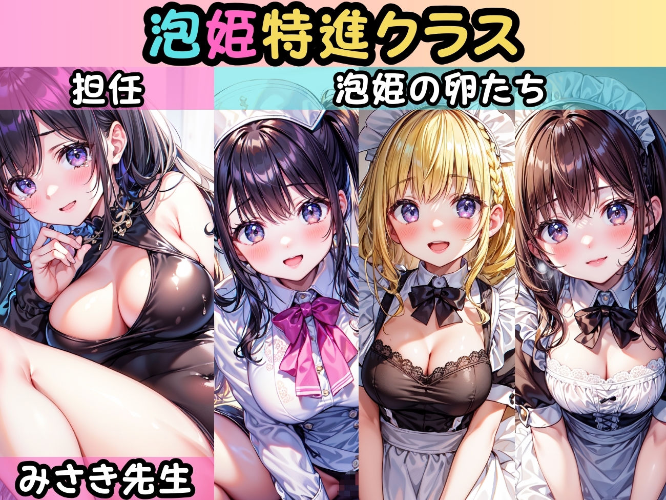 ハーレムソープ学園 泡姫特進クラスの特別レッスン！ サンプル1ページ目