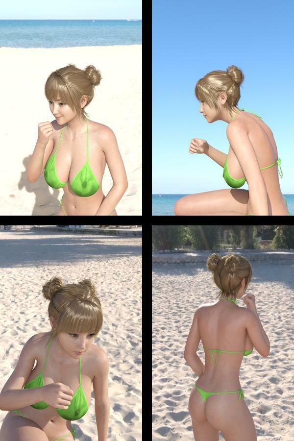 【＋All】『理想の彼女を3DCGで作ります』から生まれたバーチャルアイドル「一ノ瀬廻里（いちのせめぐり）」のグラドル撮影風写真集:Gradol_73 サンプル1ページ目