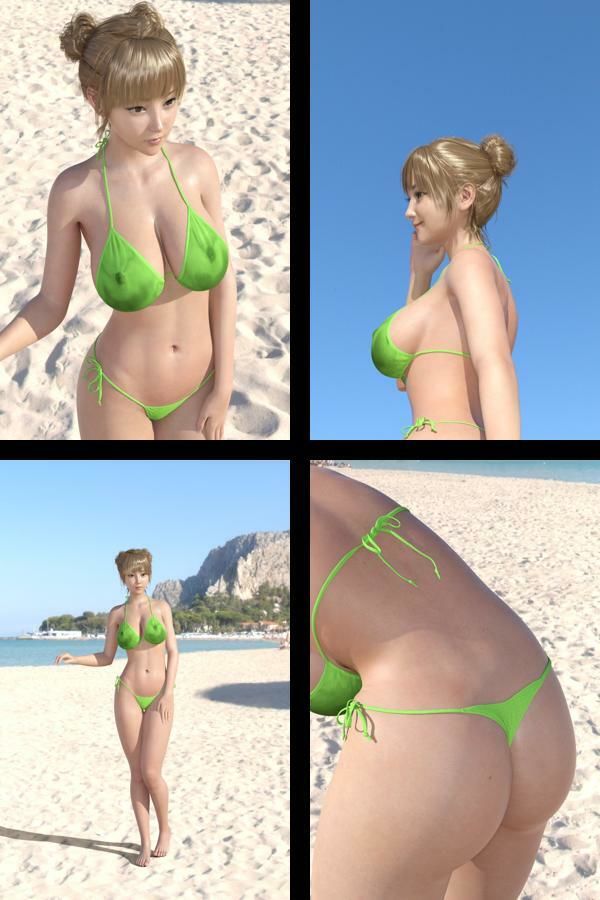【＋All】『理想の彼女を3DCGで作ります』から生まれたバーチャルアイドル「一ノ瀬廻里（いちのせめぐり）」のグラドル撮影風写真集:Gradol_74 サンプル2ページ目