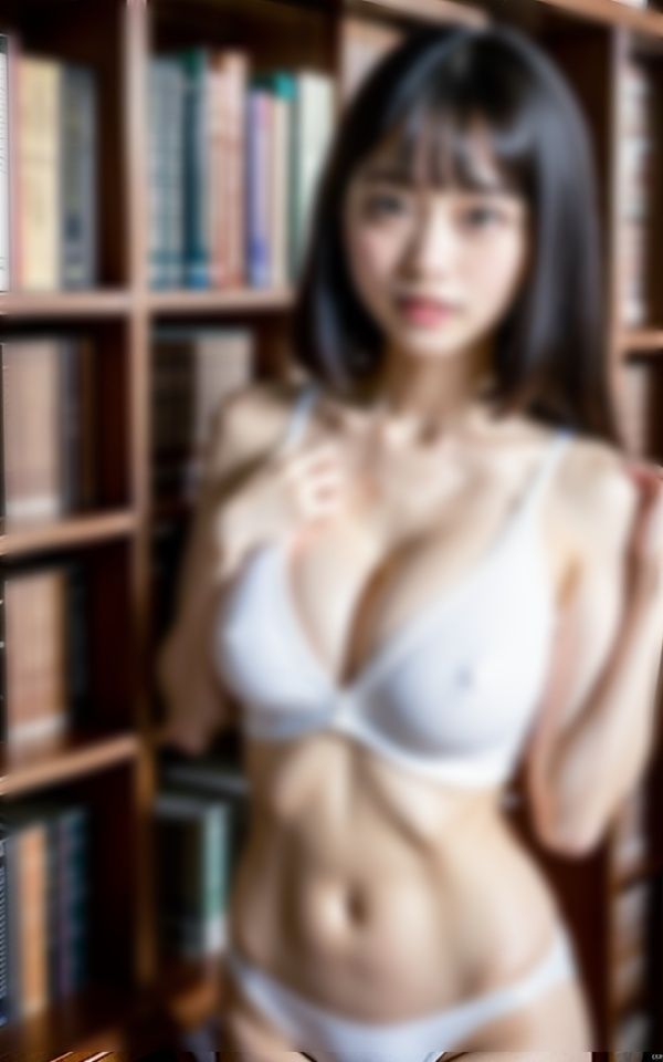 図書員の家族に話せない秘密...行列のできる図書館に行ったらそこにはノーパン/ノーブラの美少女達が サンプル2ページ目