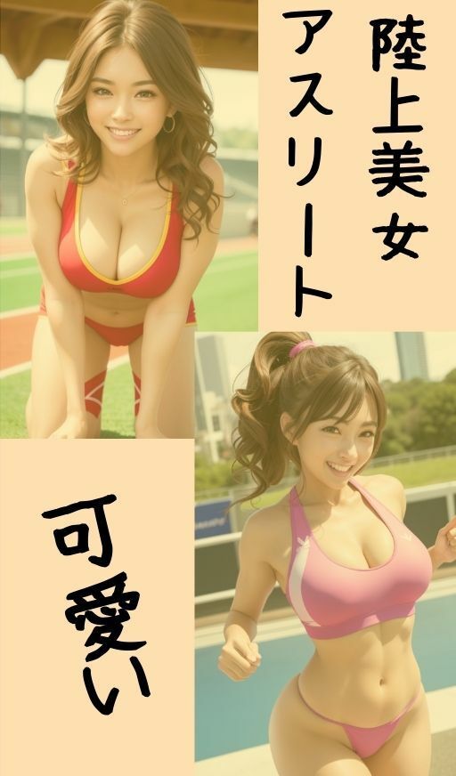 AI美女 GOGO全力アスリート2 えちえち陸上 アダルト版 japanese日本人 アスリート 陸上競技 世界陸上 陸上部 美人 美少女 笑顔 ミニスカ えろかわ 誘惑 大人 ベッド グラビア写真集 アイドル 可愛い 激カワ 巨乳 並乳 むちむち コスプレ AI生成 スポーツ サンプル1ページ目
