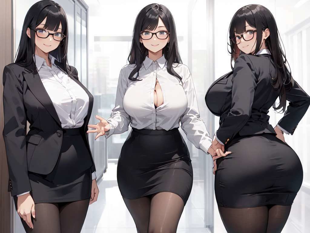 【総枚数279枚】眼鏡×黒タイツ×OL詰め合わせコレクション【うごイラ4枚付】 サンプル3ページ目
