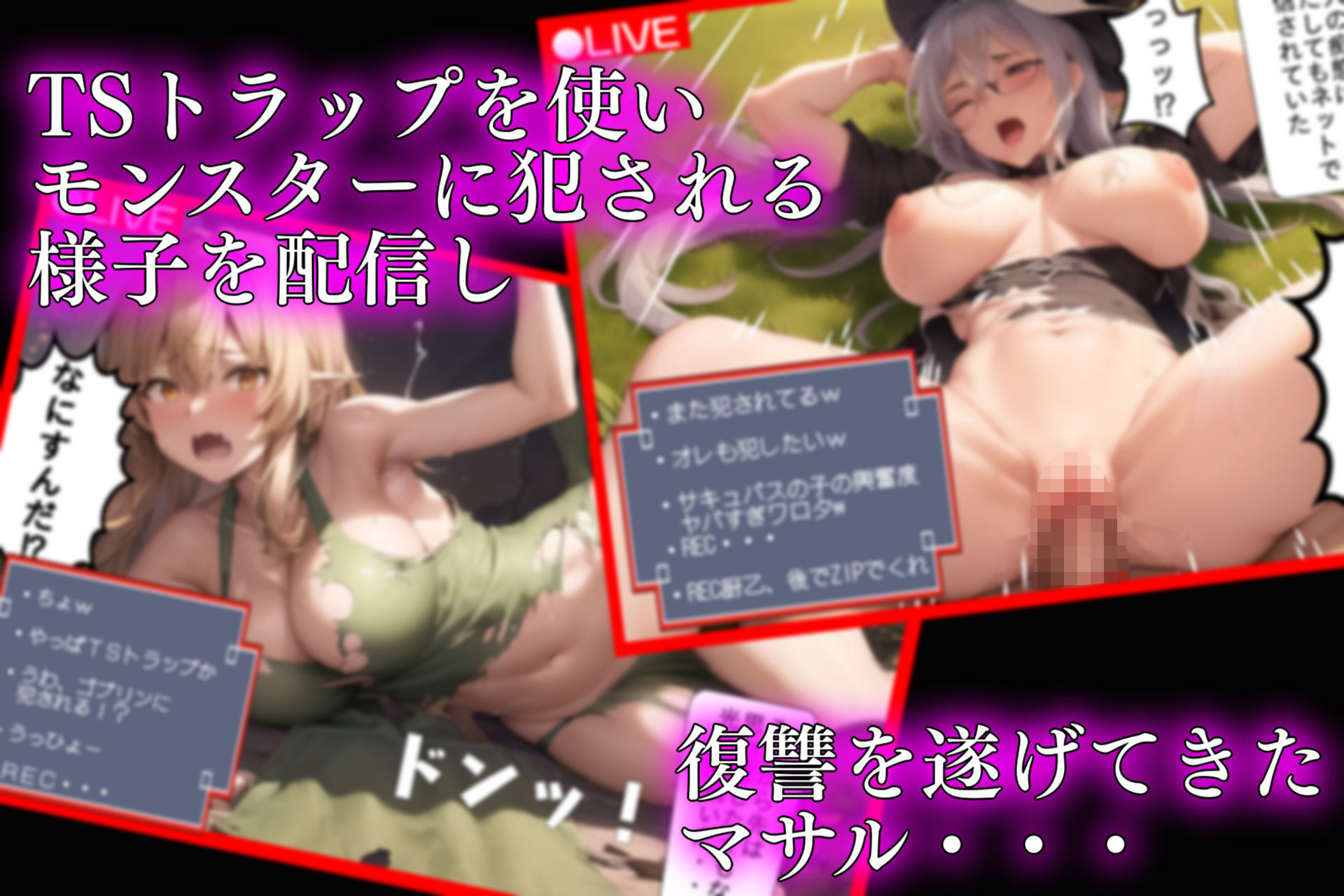 追放されたパーティにTSトラップで復讐配信2 サンプル1ページ目