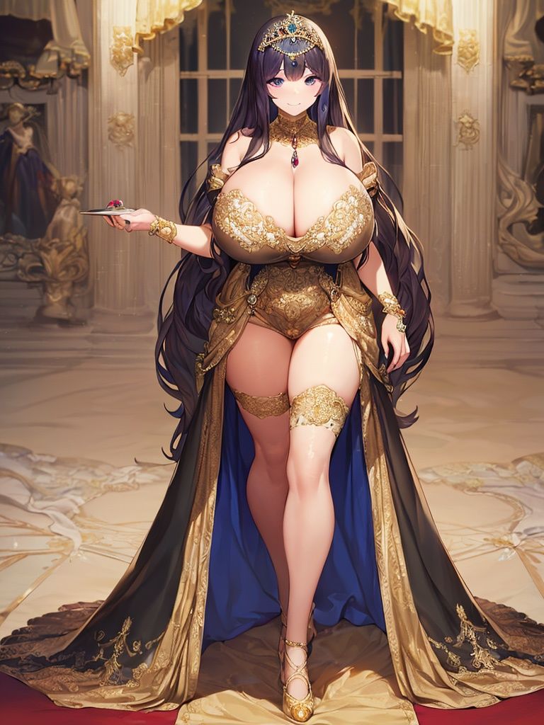 巨乳ドレス美女【妄想イラスト美女図鑑vol.36】 サンプル5ページ目