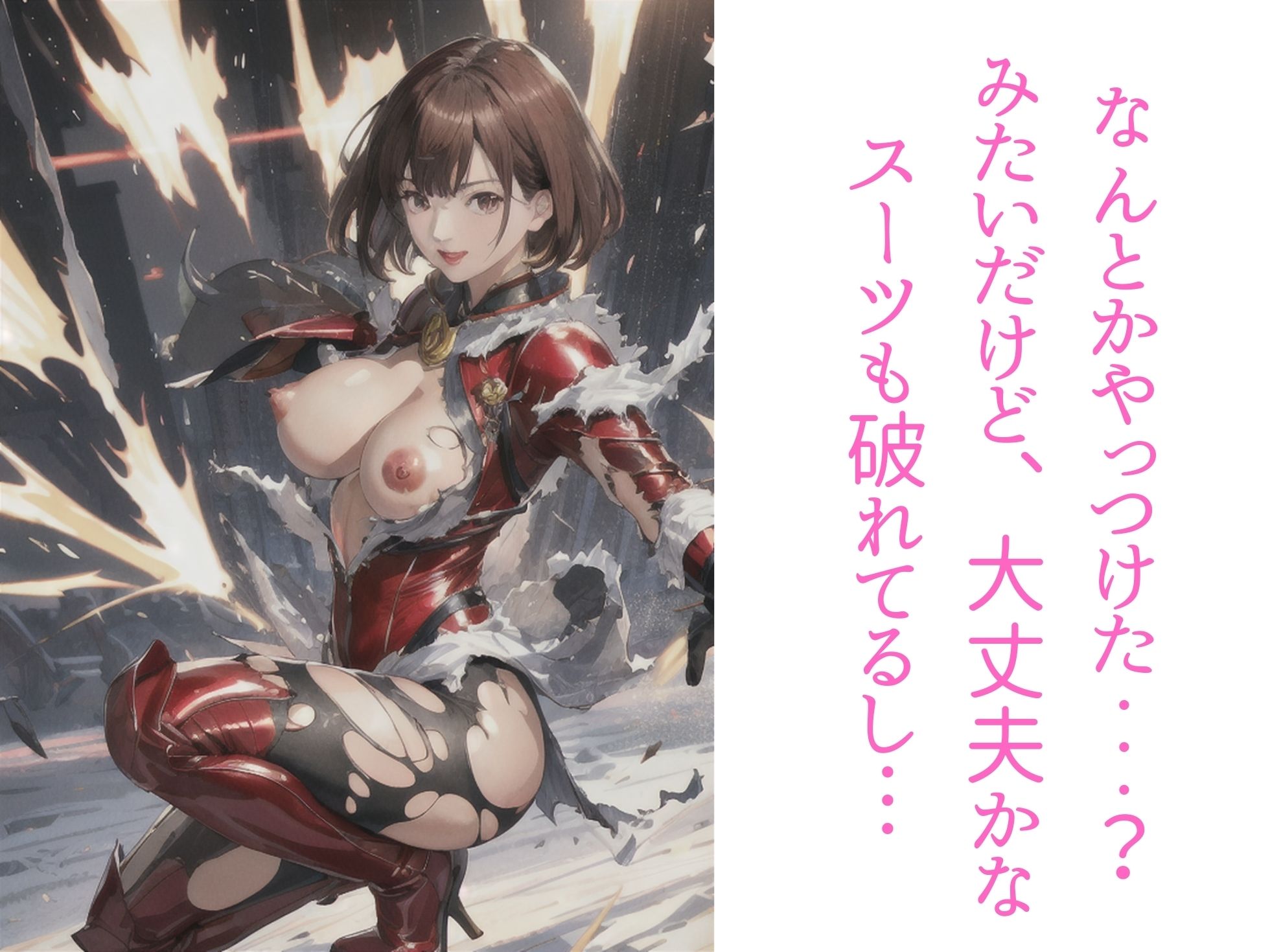 僕のカノジョは戦隊ヒーローだったのに敵の抽出液のせいでサキュバスにされてしまった サンプル6ページ目